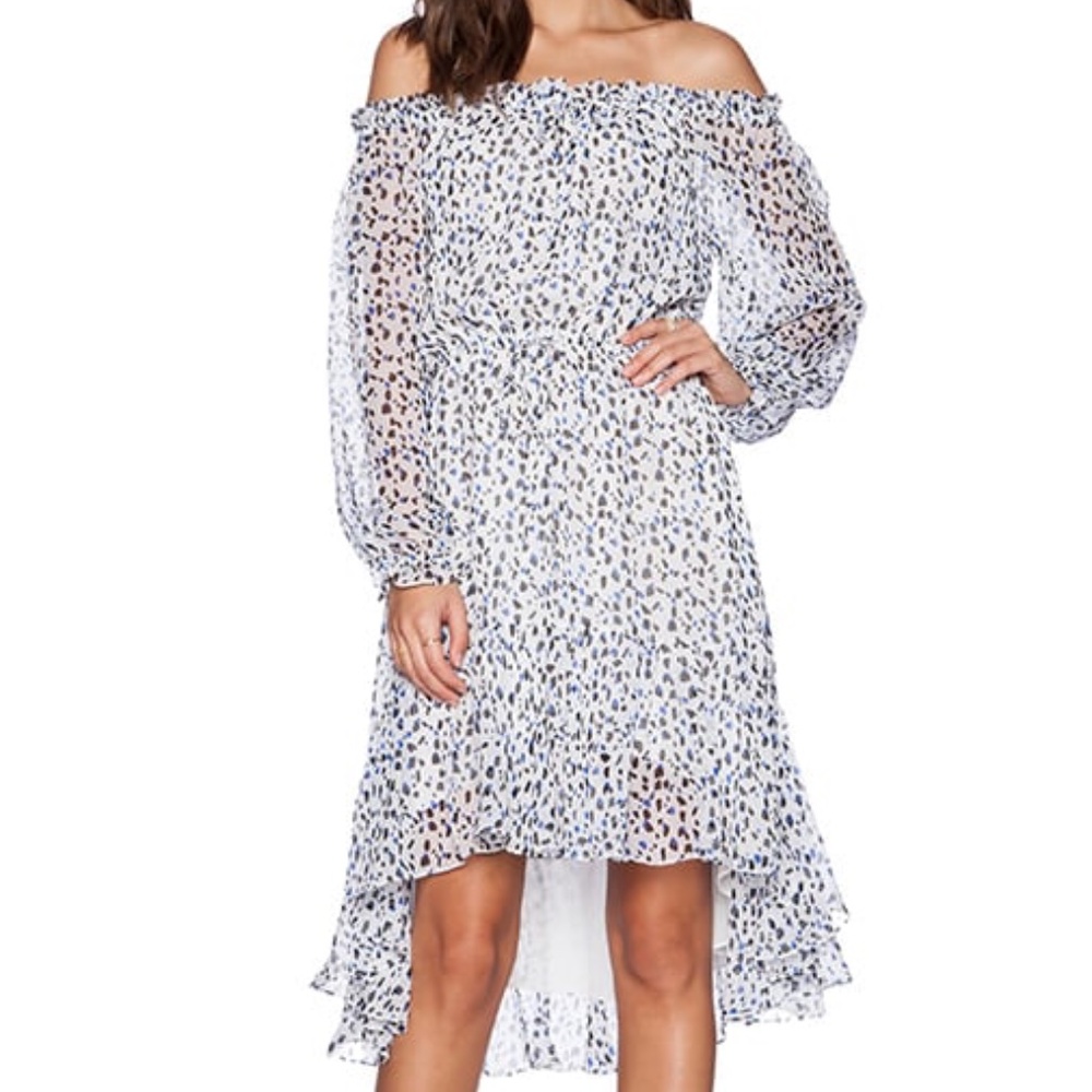Diane Von Furstenberg Camila animal print silk dress size 0